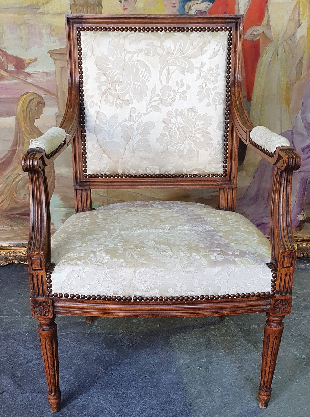 A pair of Louis XVI Armchairs